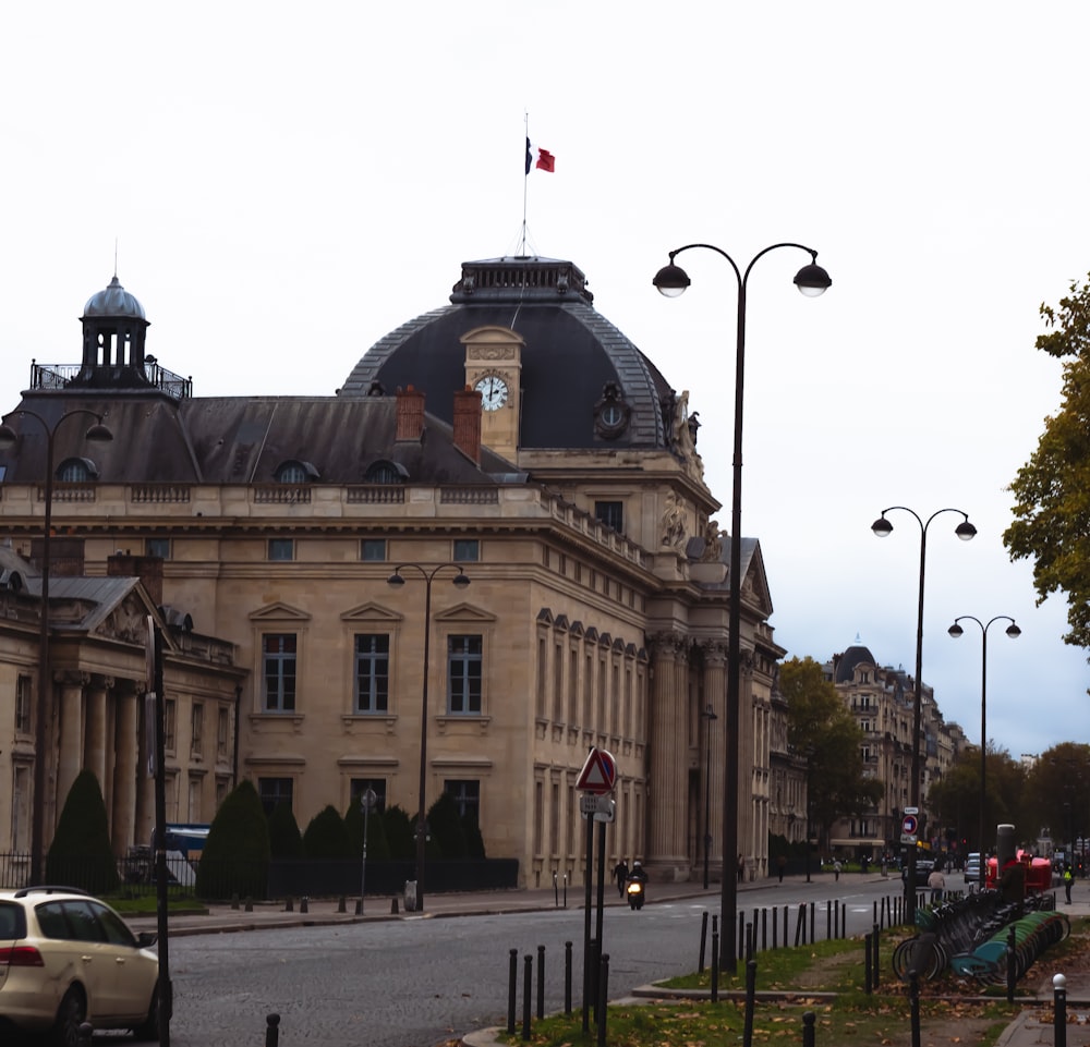 a large building with a dome on top