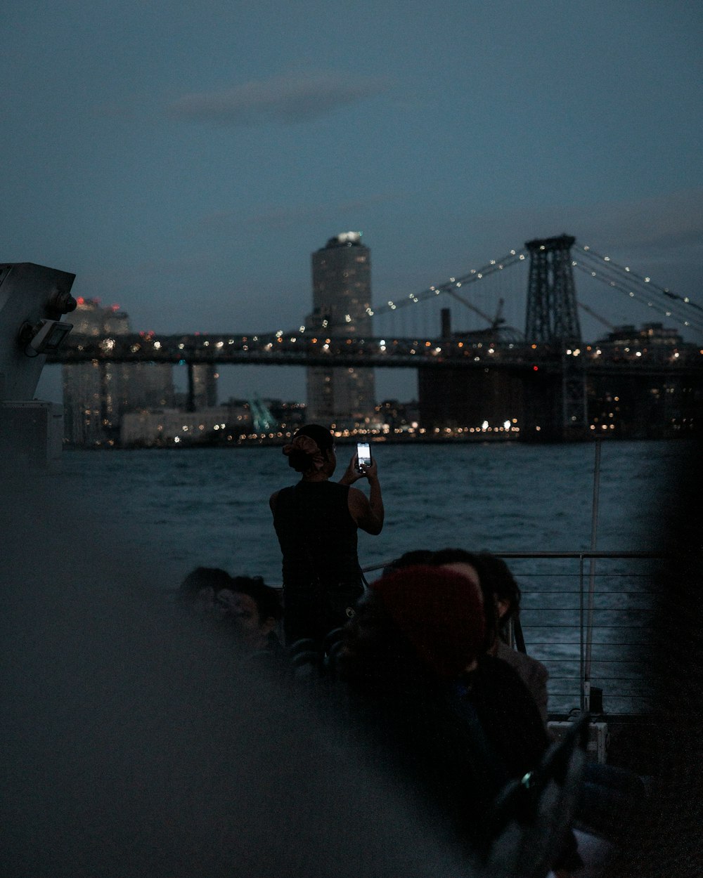 a group of people fishing