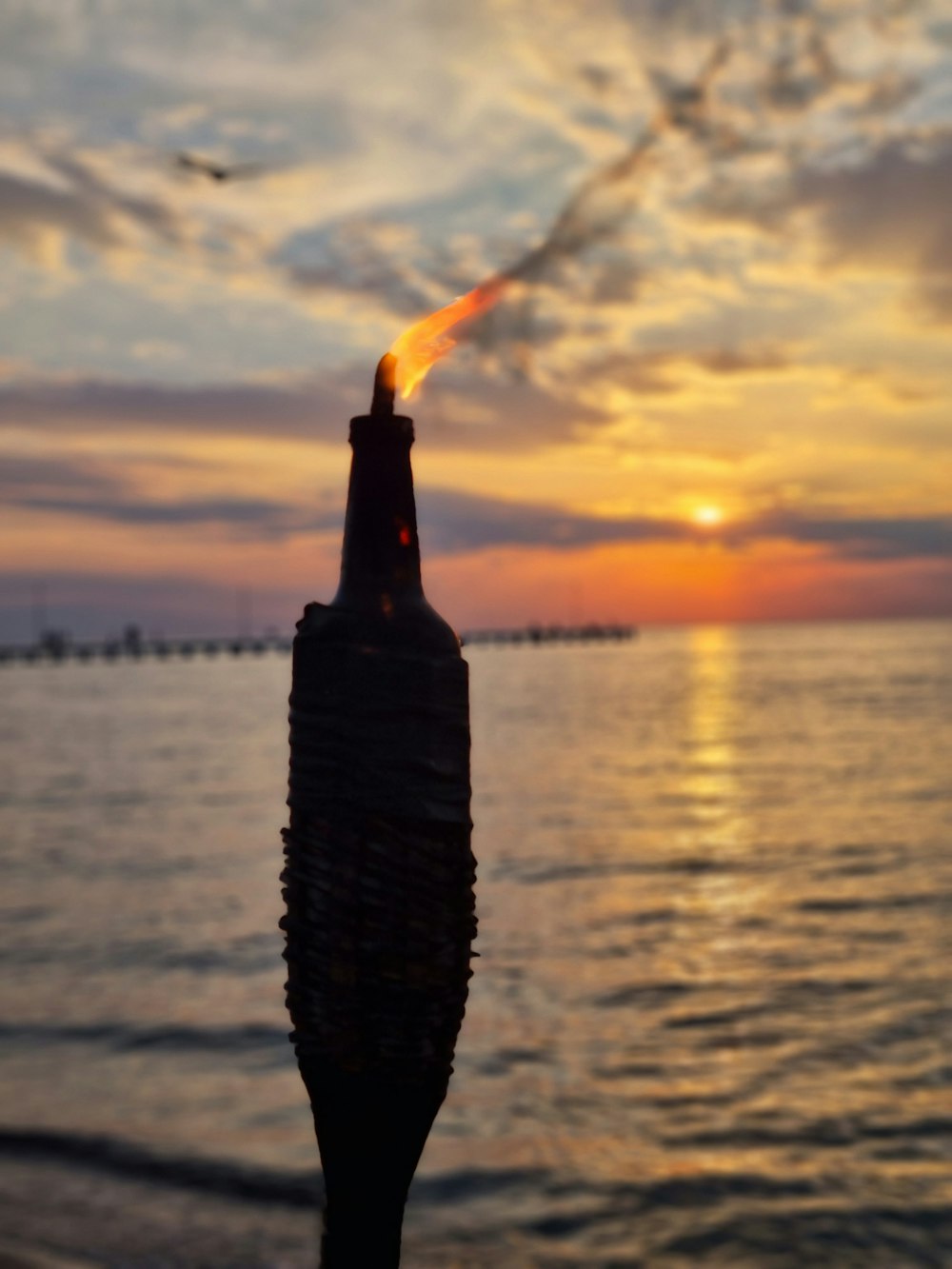 a rocket launching into the sky