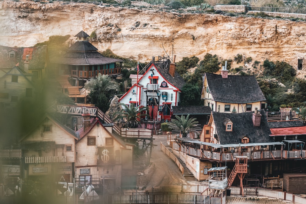 a building on a cliff