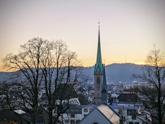 a tall building with a steeple
