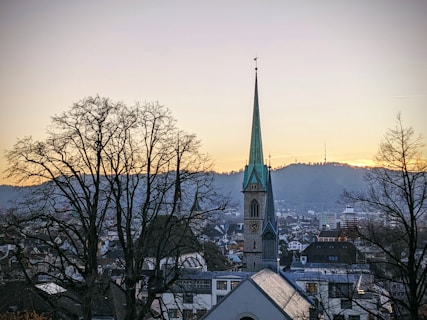 a tall building with a steeple