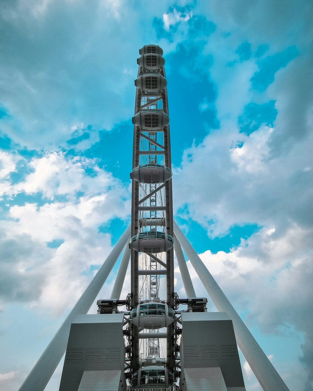 a tall tower with a car on it