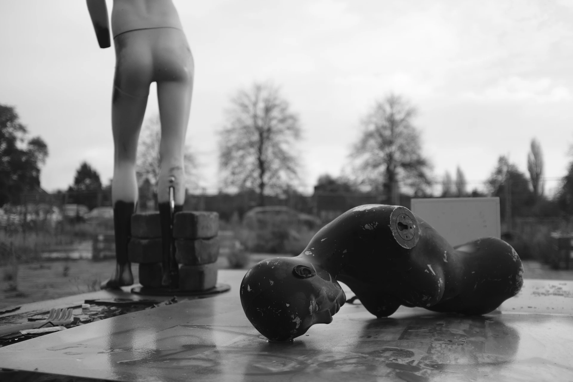 a person doing push ups on a table