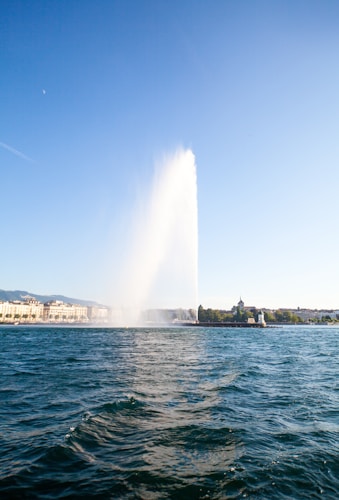 Genfer See mit Jet d'Eau