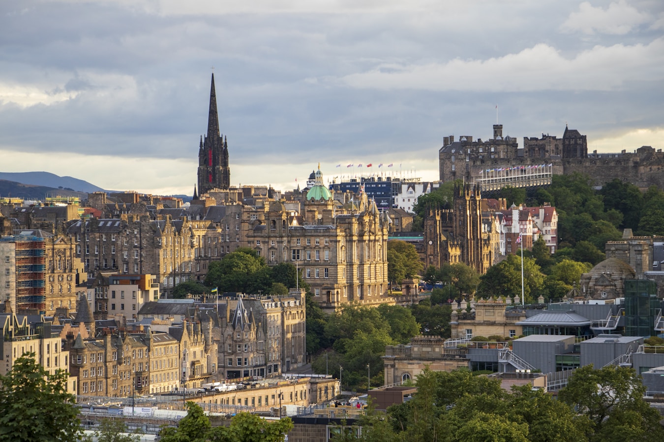 a city with many buildings