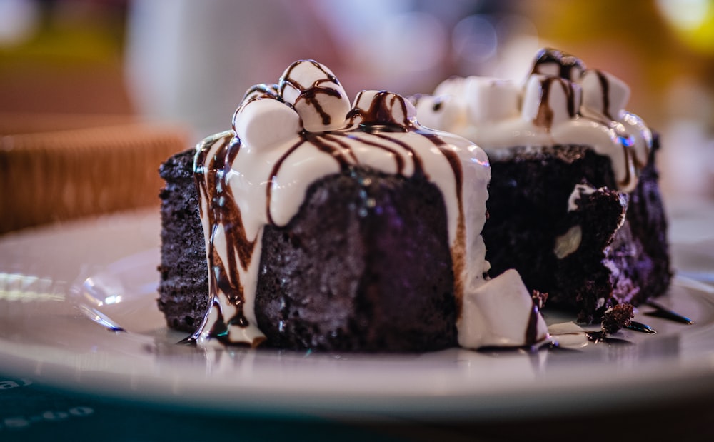 a group of chocolate desserts