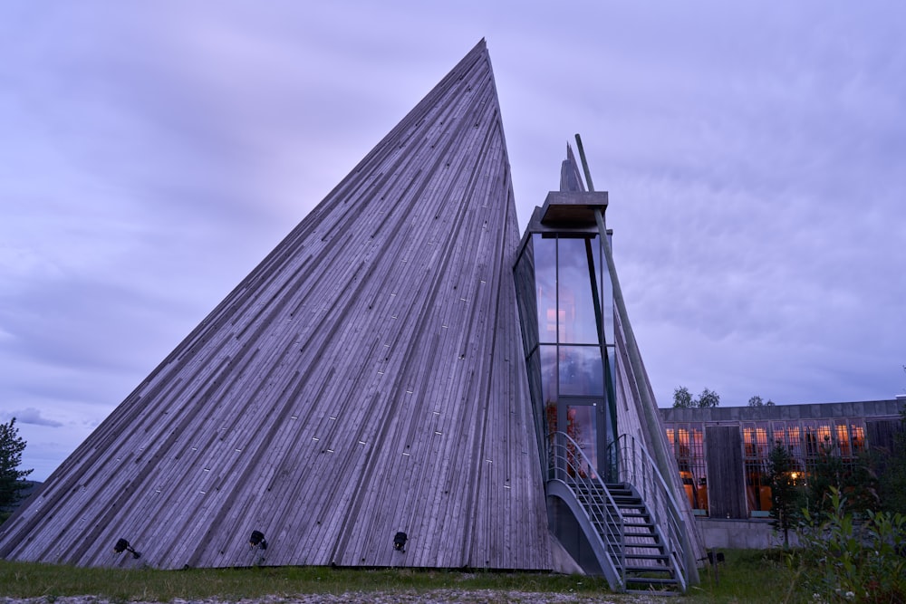 a large pyramid with stairs