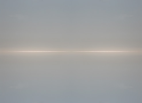 A serene scene of a workbook page with soft grey and muted blue geometric accents