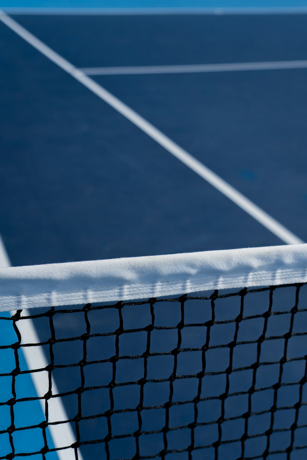 a tennis court with a net