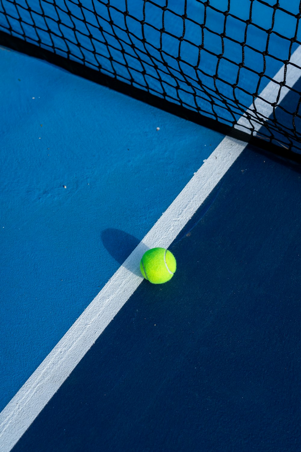 a tennis ball on a court