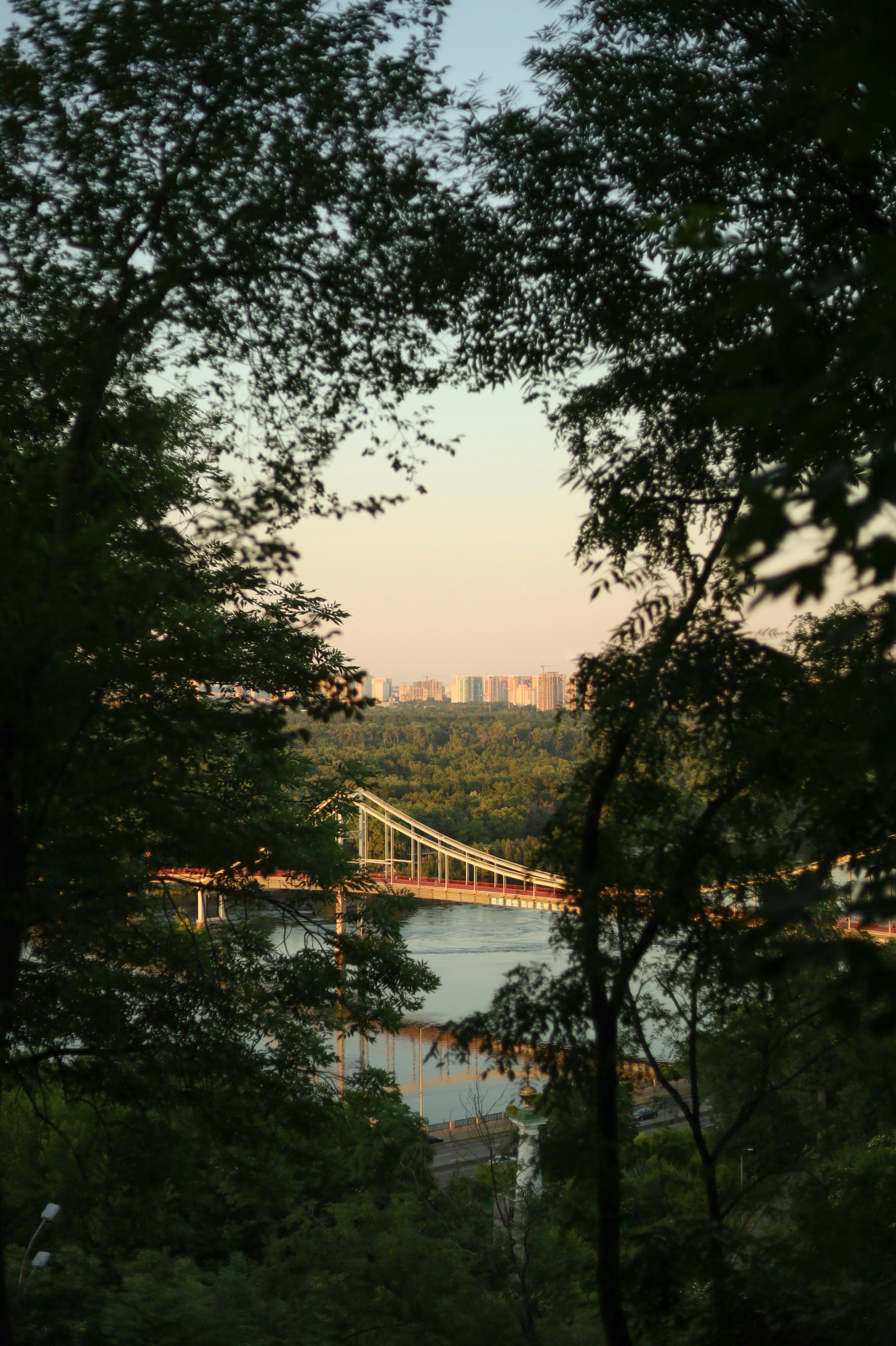 a bridge over a river