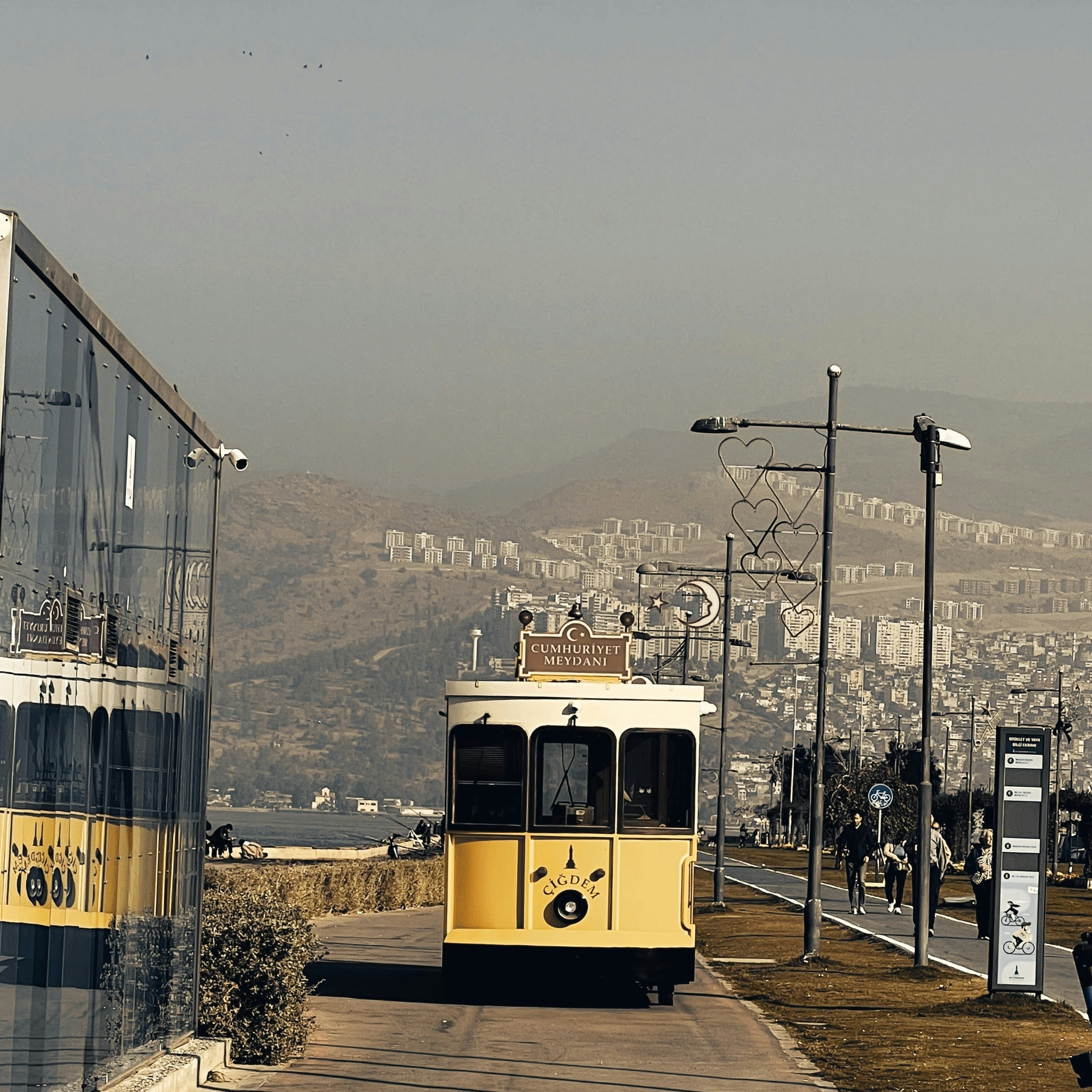 a train on the railway tracks
