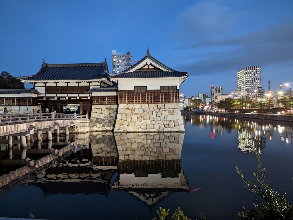 a building on a dock