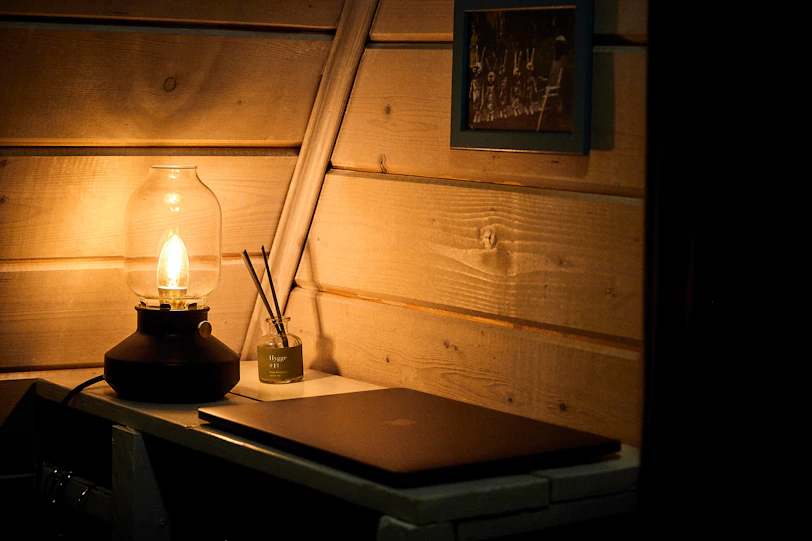 a couple of candles on a table