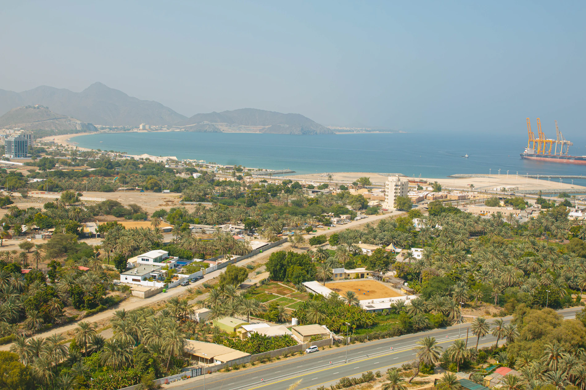 Djibouti City along the water