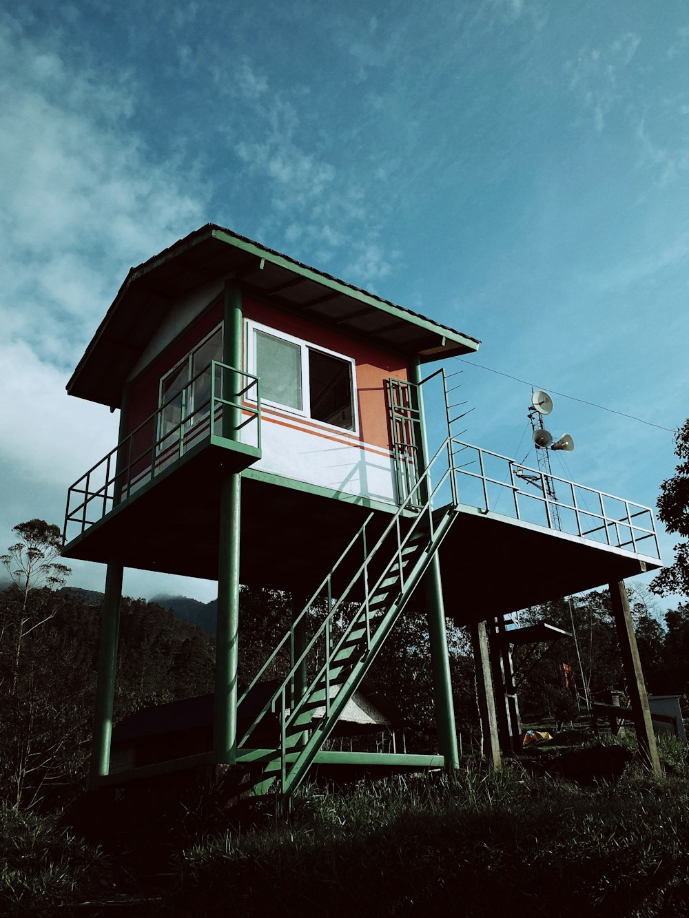 a house with a staircase