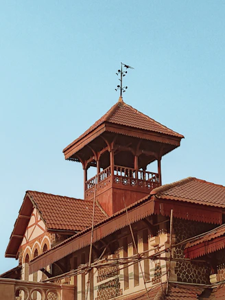 a building with a cross on top