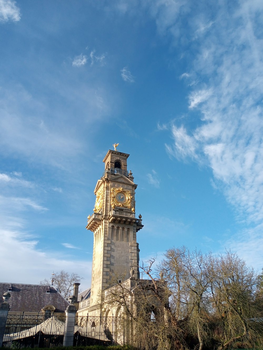 a clock tower on a building