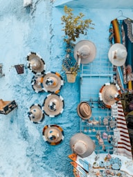 a wall with many objects on it