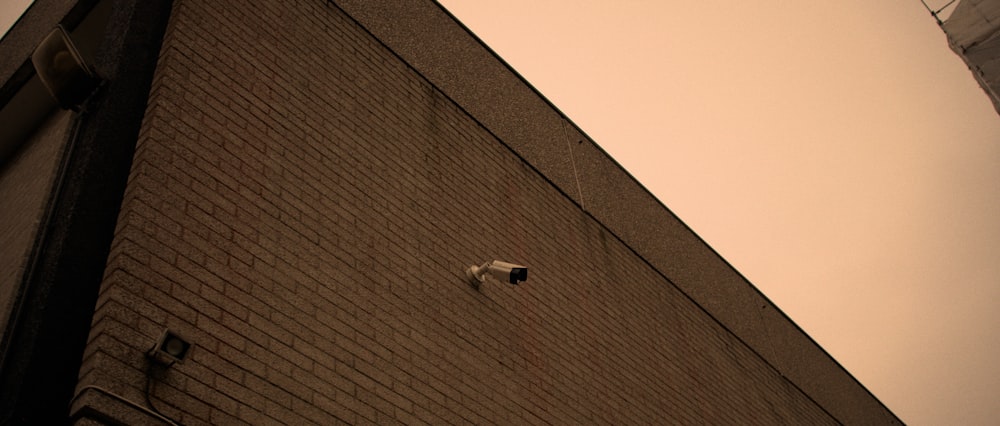 a person standing on a roof