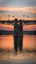 a bridge over a body of water