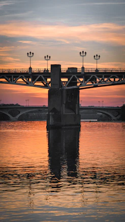 a bridge over a body of water