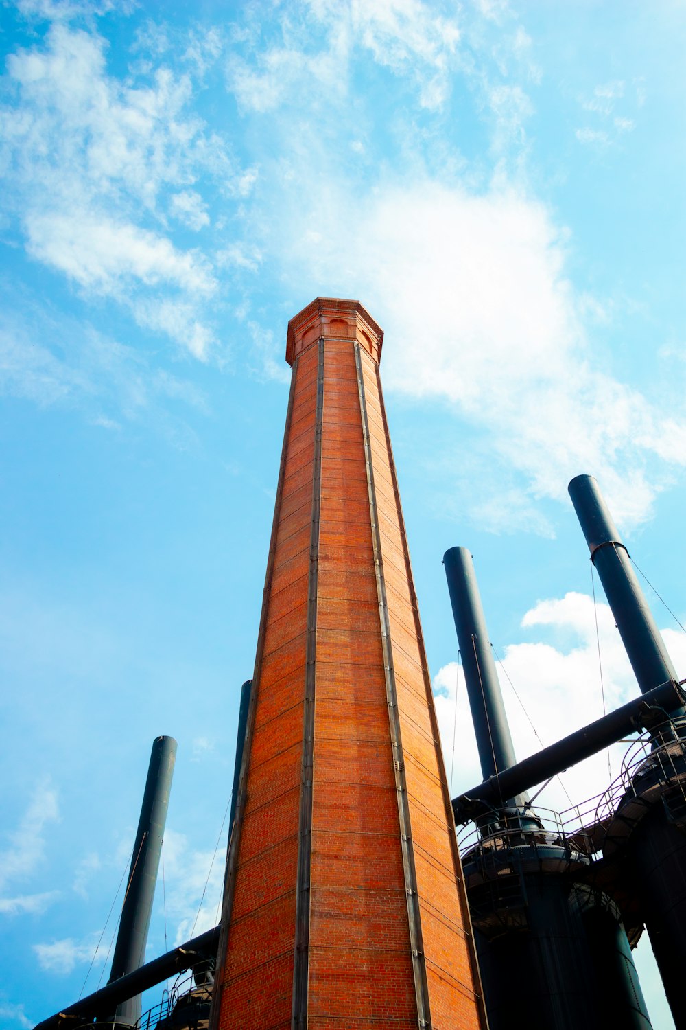 a tall tower with a blue sky