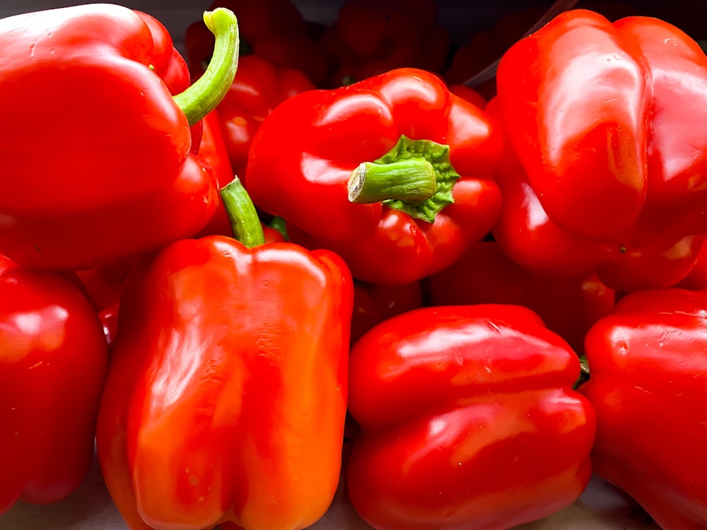 a group of red tomatoes