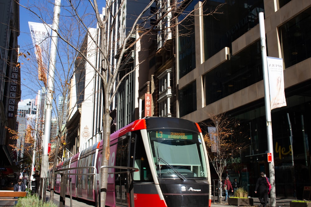 um ônibus na rua