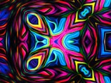 User sharing their kaleidoscope design on a social media platform from the website.