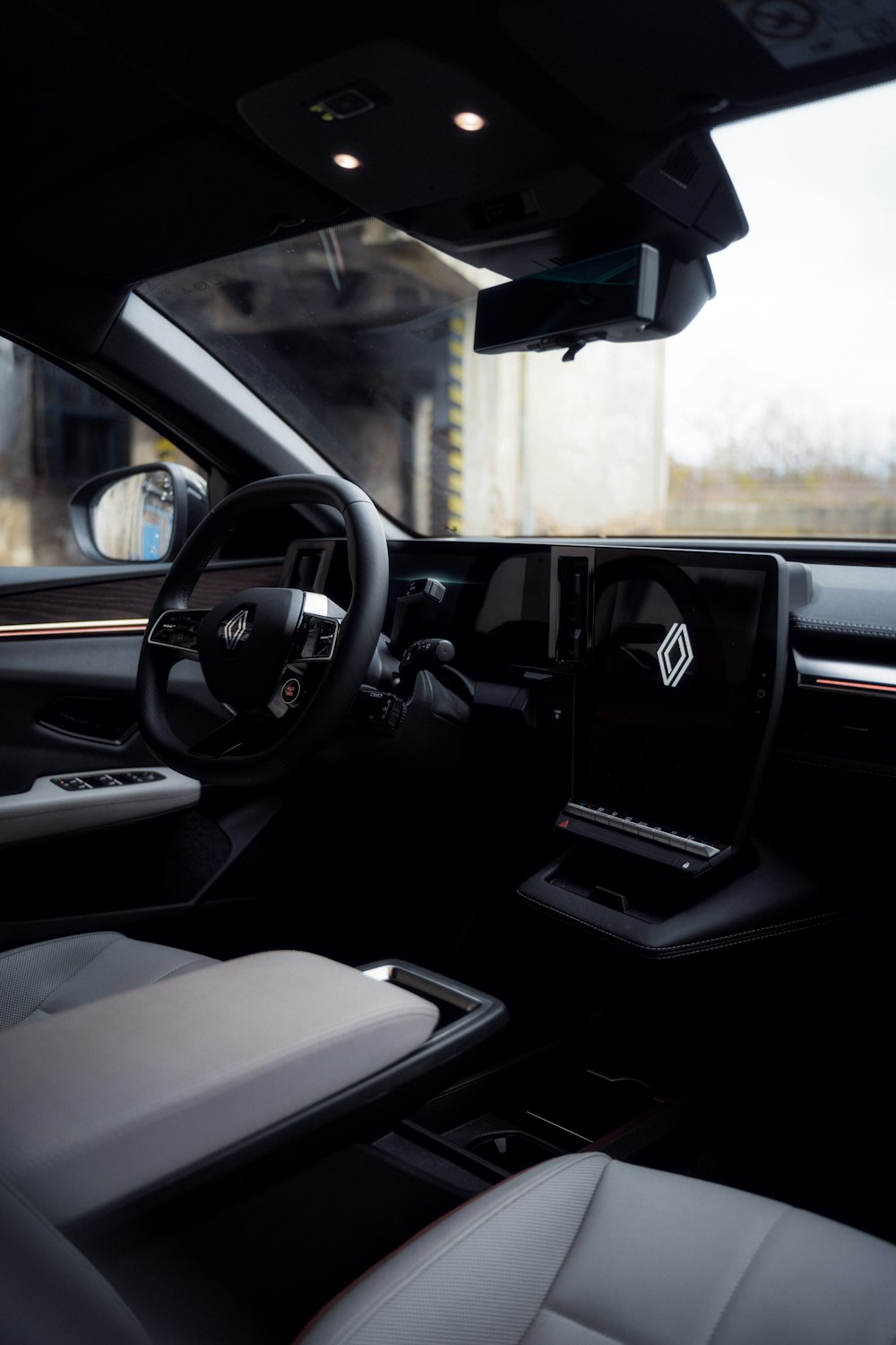 the interior of a car