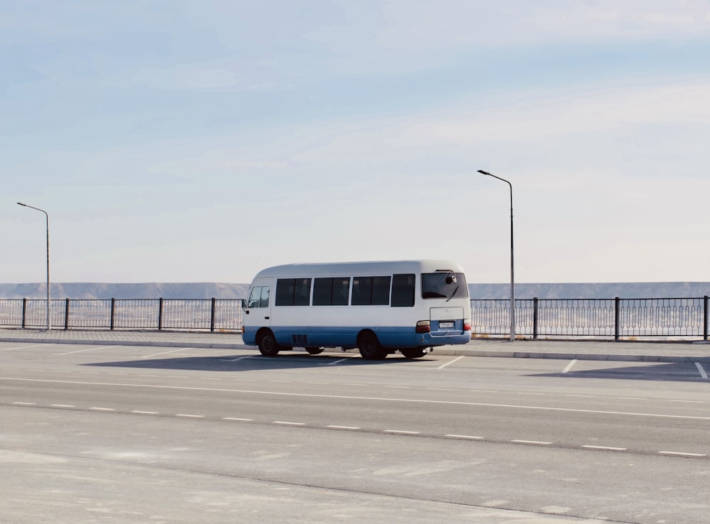 a bus parked on a road