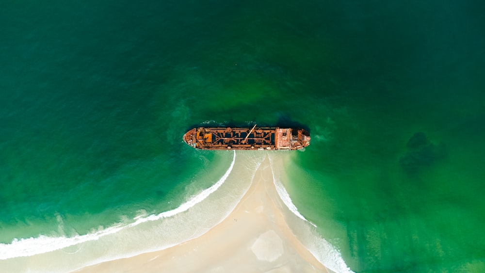 a boat in the water