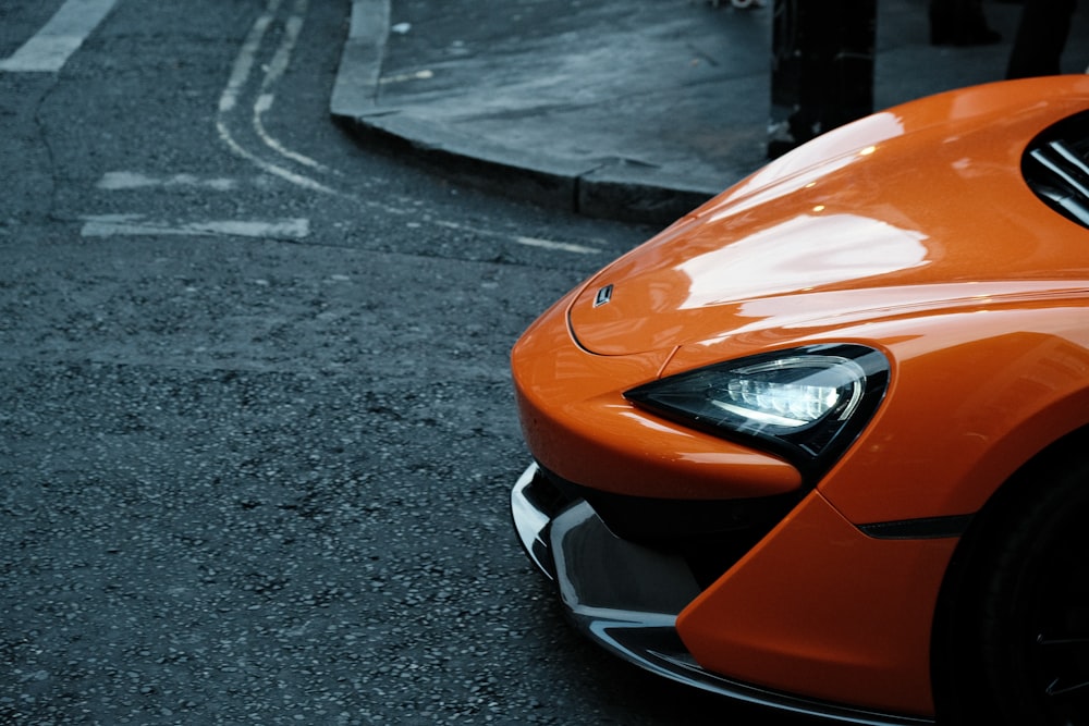 a car parked on a street