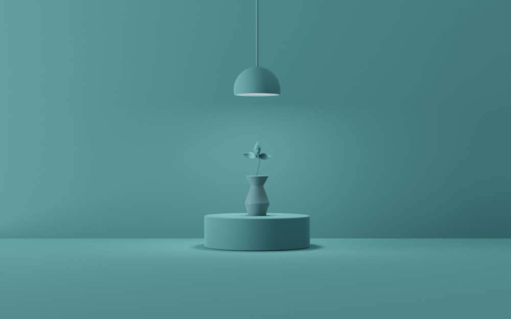 a light bulb on a stand