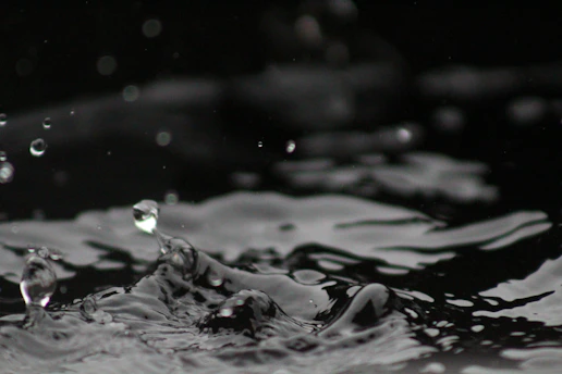 water droplets on a surface