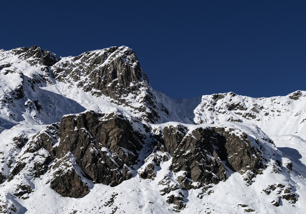 a snowy mountain top