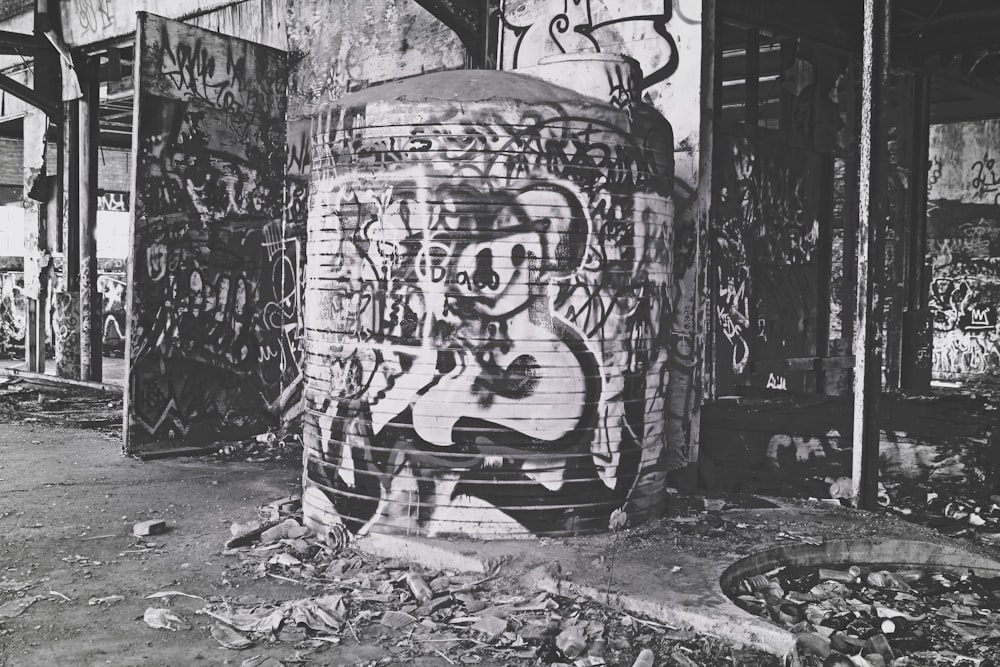 grafite em uma parede