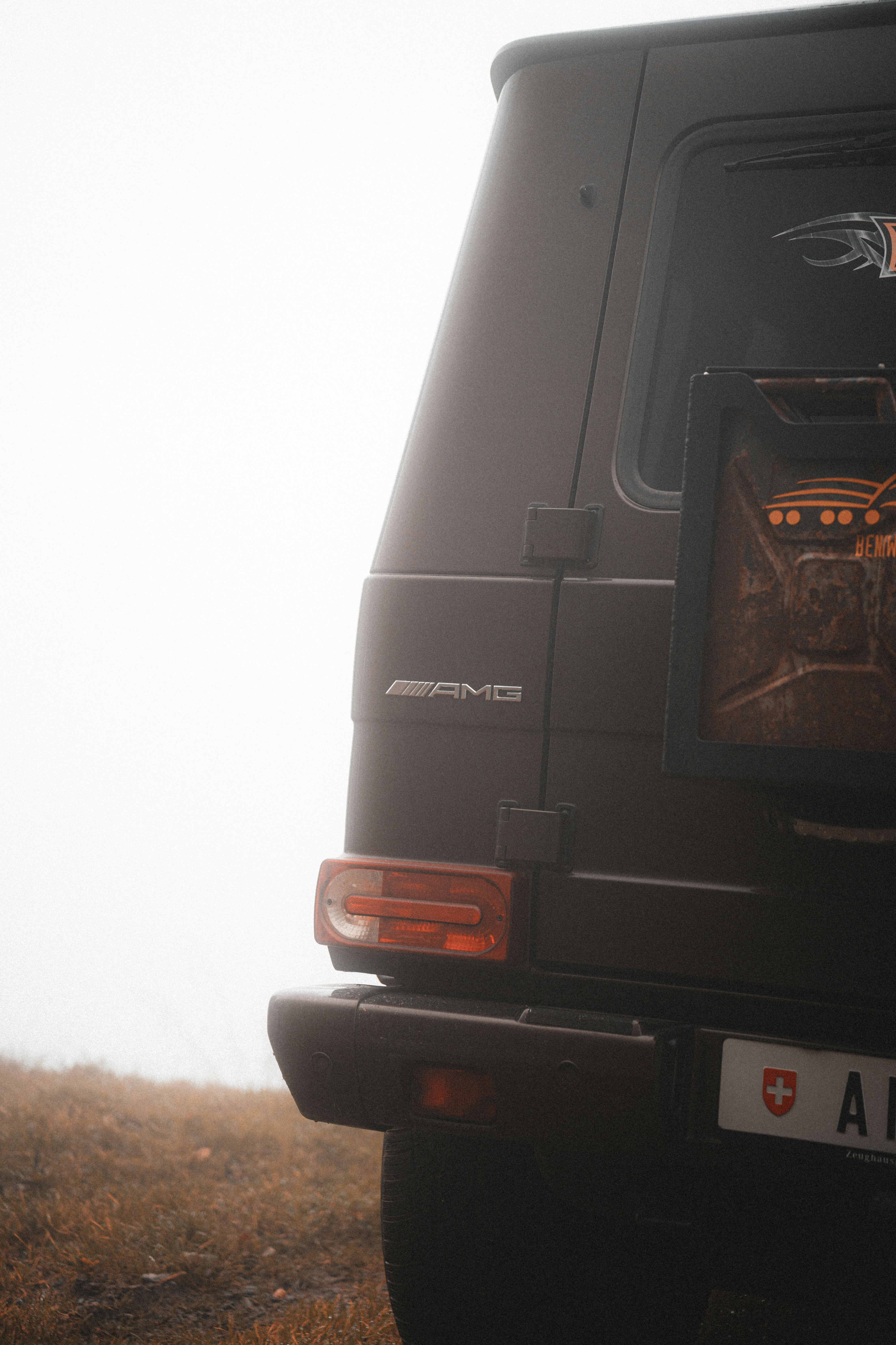 La parte trasera de un camión