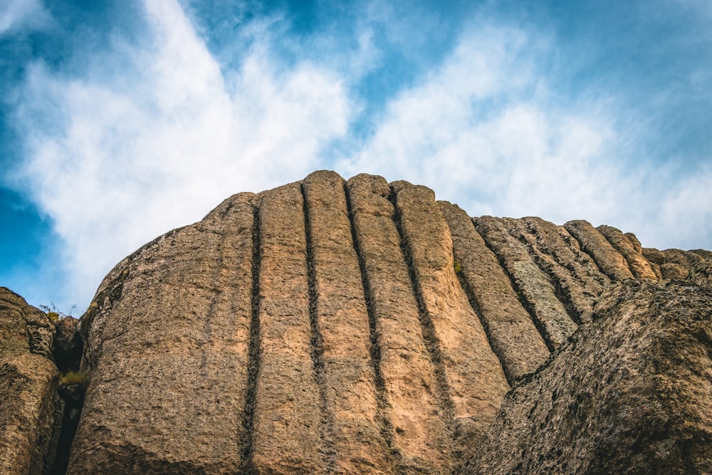 a large rocky mountain