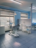 a room with medical equipment