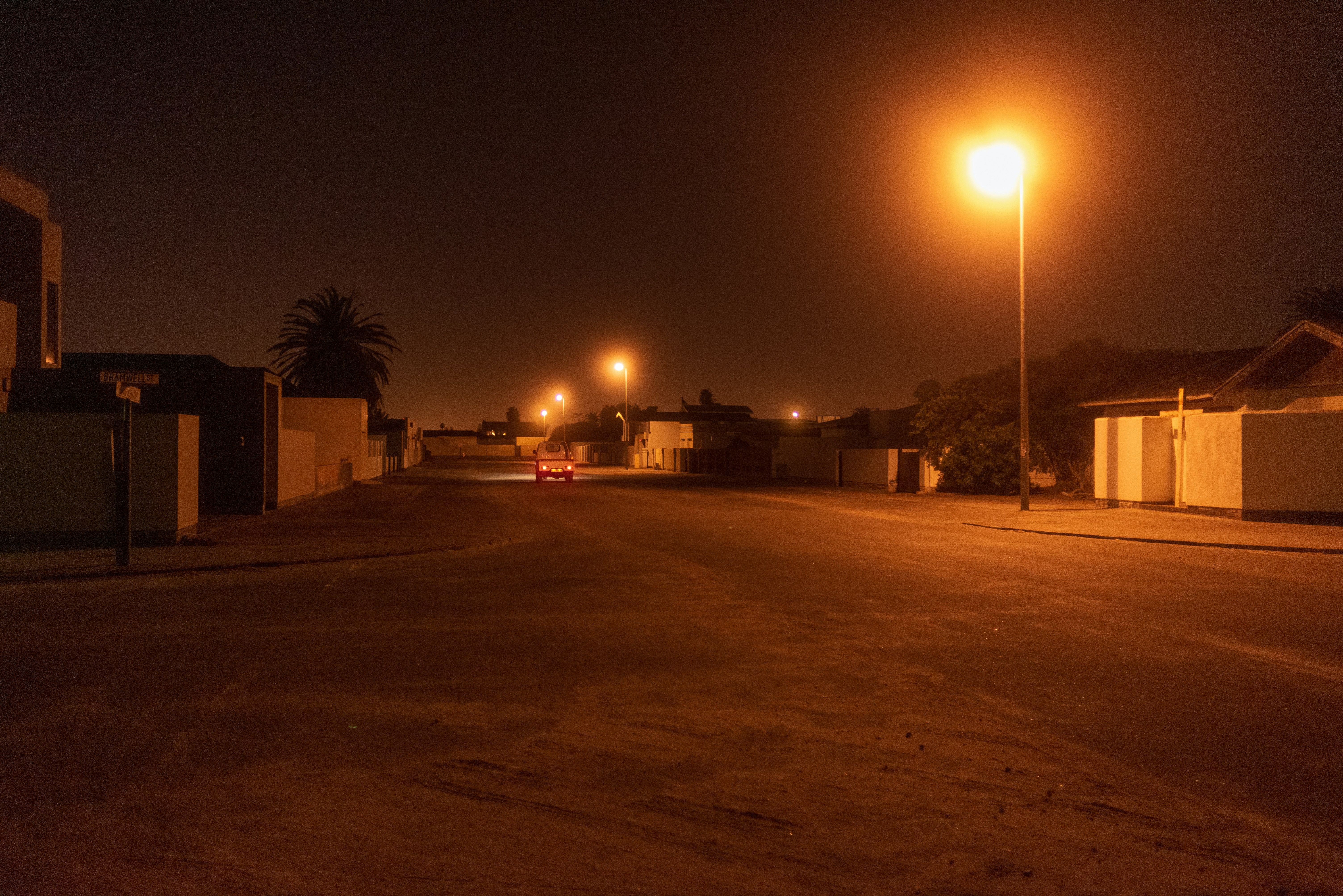 a street at night