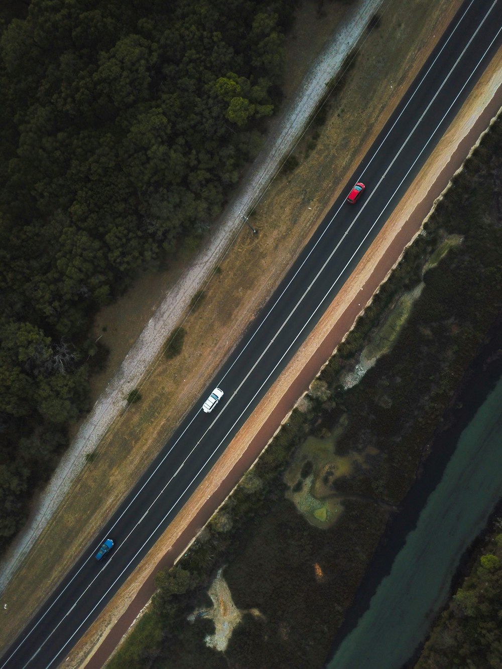 a car on a road