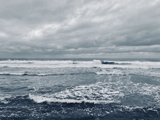 waves on a beach