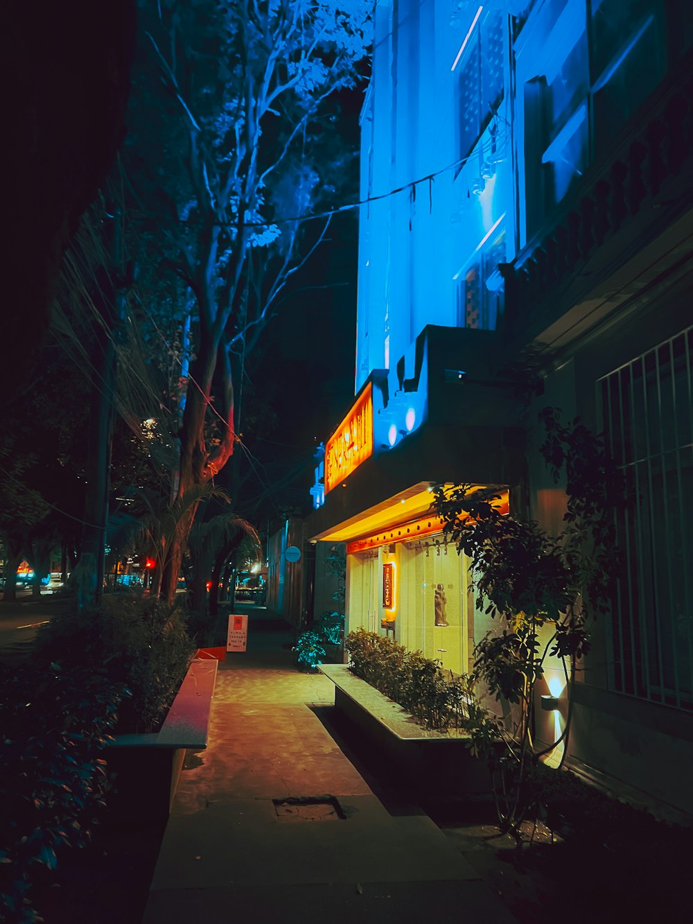 a street with buildings on both sides