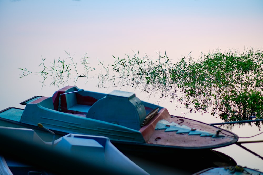 a couple of boats on the water