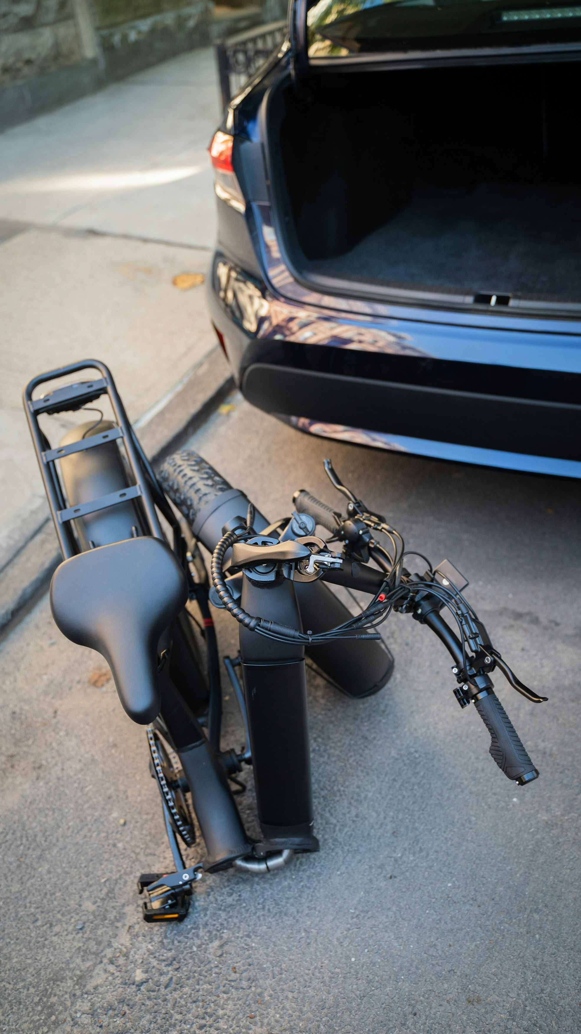 a car with a large gun attached to it