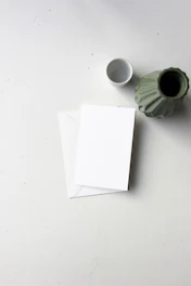 a piece of paper on a table