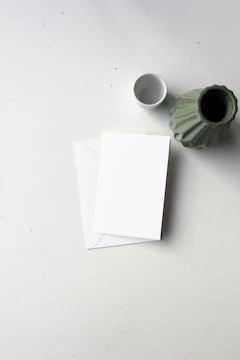a piece of paper on a table